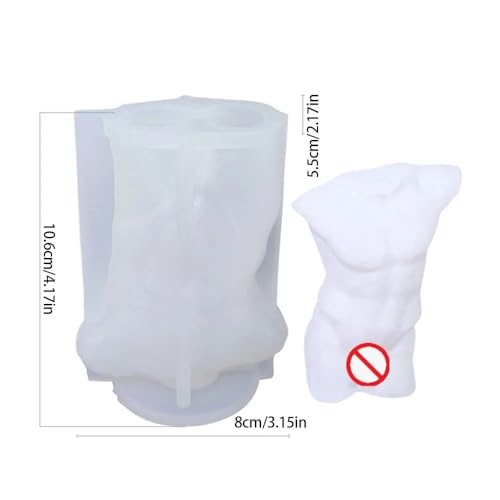 Candle Molds - Silicone Mold for Candles Making, DIY 3D Moulds for Soy Wax, Beeswax, Scented Candle, Valentine's Day Gifts (Muscle Man) - color: Muscle Man