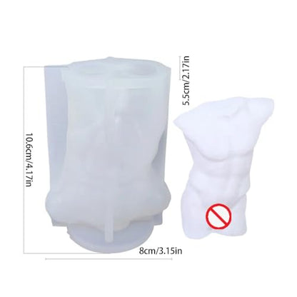 Candle Molds - Silicone Mold for Candles Making, DIY 3D Moulds for Soy Wax, Beeswax, Scented Candle, Valentine's Day Gifts (Muscle Man) - color: Muscle Man