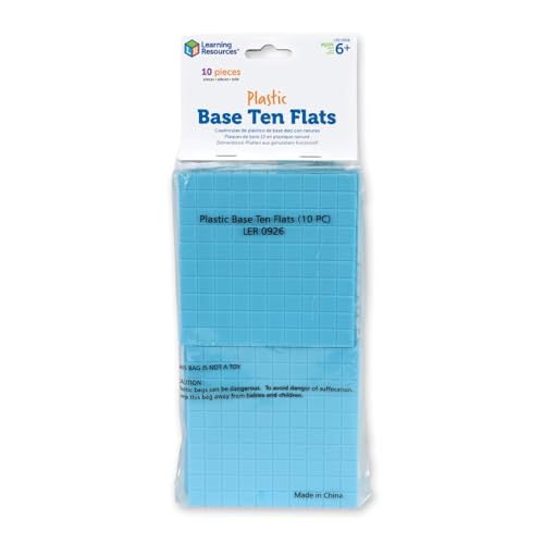 Learning Resources Plastic Base Ten Flats - style: Base Ten Flats