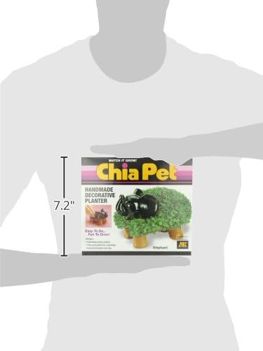 Chia Pet Elephant with Seed Pack, Decorative Pottery Planter, Easy to Do and Fun to Grow, Novelty Gift, Perfect for Any Occasion - style: Elephant