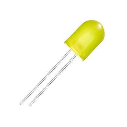 CHANZON 50 pcs 10mm Yellow Diffused LED Diode Lights (DC 2V 20mA) - color: I) Yellow-yellow (50pcs)