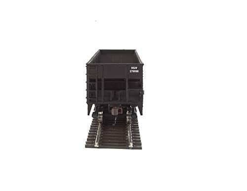 Walthers Trainline 40' Offset Quad Hopper with Metal Wheels Ready to Run N&W - style: Norfolk & Western (black; Block N&W, Hamburger Logo)
