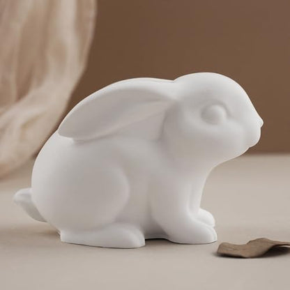Wehous 2PCS Rabbit Silicone Molds, 3D Rabbit Resin Candle Soap Molds, Easter Cute Bunny Animal Epoxy Resin Casting Concrete Clay Mold, Unique Display Mold DIY Art Crafts Wall Hanging Easter Decor - color: 2x Rabbit