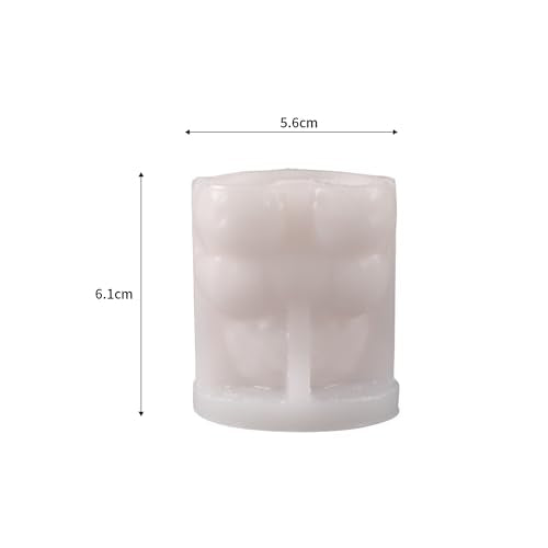 Rose Bear Heart Animal Rose Bear Soap Casting Making Molds Silicone Mold for Candle Home Decorate Mold 3D Animal Candle Making Mold - color: ehd-bear-rose-knot-e34
