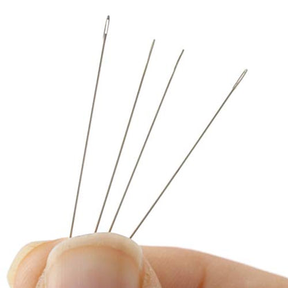 The Beadsmith English Beading Needles, Size 10, 4 Needles per Card - size: #10 - 4 Needles