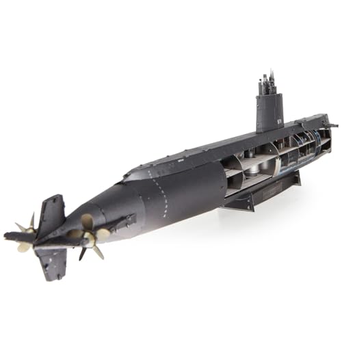 Fascinations Metal Earth Premium Series USS Nautilus 3D Metal Model Kit Bundle with Tweezers