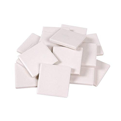 hand2mind White Streak Plates, Ceramic, Geology Tools, Mineral Test Kit, Equipment, Science Supplies, Teacher Supplies, 10 Count