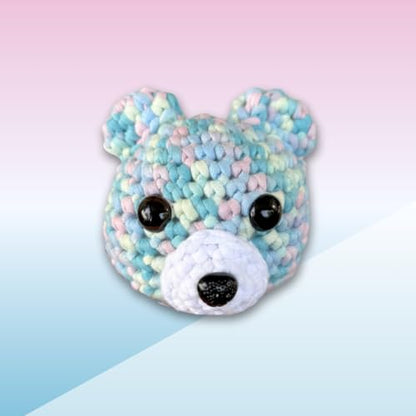 KelliDream Magic Circle Tool Inclusive Learn to Crochet Kit for Beginners; Step-by-Step Video Tutorials; All Supplies to Make Cute Amigurumi (Bear) - color: Bear