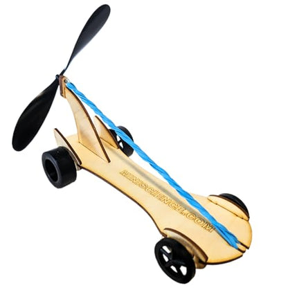 Wind Racer Propeller Car - Powered by Rubber Band Car Kit