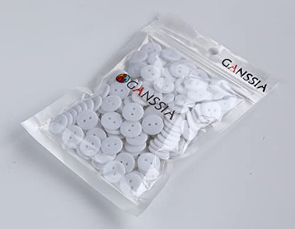 200pcs 5/8 Inch(15mm) Pink Buttons 2 Holes Resin Button for Sewing and DIY Crafts - color: Pink