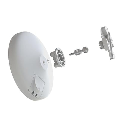 EnGenius EnStation6 Outdoor Wi-Fi 6 Wireless Bridge, 5GHz, 1200 Mbps, 2x2 MIMO, 19 dBi Antenna, 26 dBm, IP55, Long-Range Point-to-Point Up to 18km, Gigabit Port, Weatherproof - size: SINGLE, style: AX
