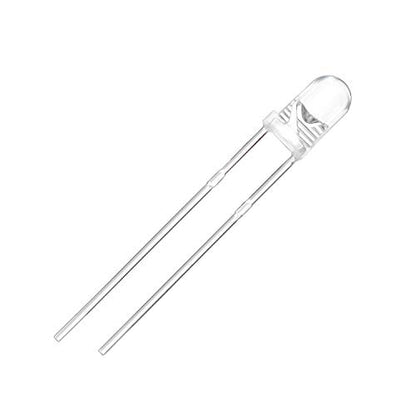 CHANZON 100 pcs 3mm Warm White LED Diode Lights(DC 3V 20mA) - color: K) Warm White, size: 3mm Round Top