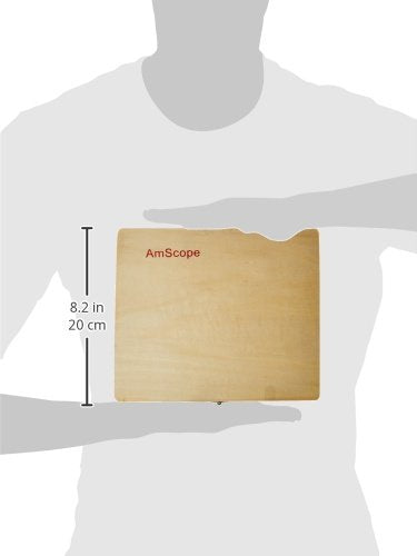AmScope PS100D Prepared Microscope Slide Set, 100 Anatomy/Botany Slides - style: PS100D