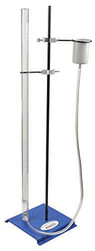 Eisco - Resonance Apparatus, 43" Tall, Acrylic Tube, Metal Stand & Base, Measures Speed of Sound, Frequency & Wavelength Experiments