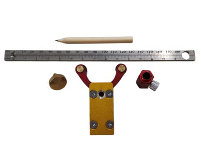 Latest Models Multifunctional scribing Ruler Parallel line Drawing Tool Gauge with Straight line arc Measurement DIY Woodworking scribing Tool