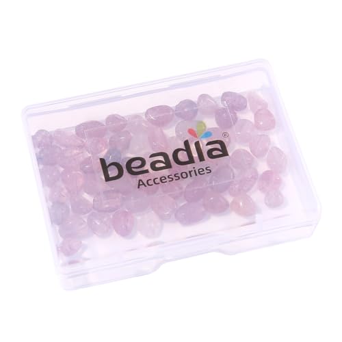 BEADIA Natural Irregular Freeform Strawberry Quartz Stone Beads for DIY Jewelry Making 5-8mm 38cm - color: Strawberry Quartz