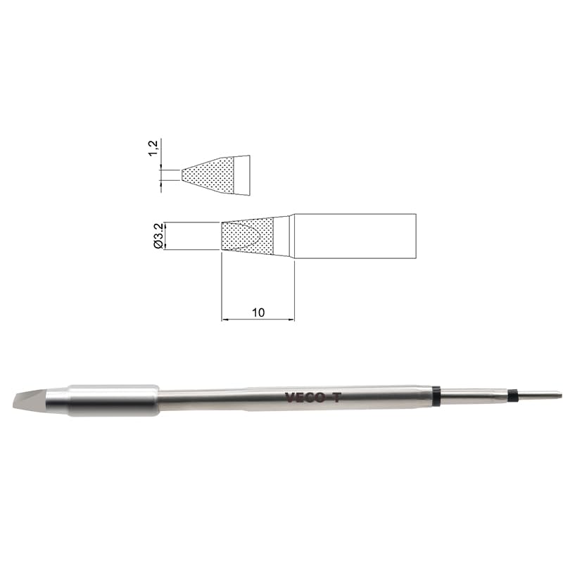 C245-D32 Soldering Iron Tips,Compatible with T245 Soldering Station,Ideal for Repair Mobile Phone Motherboard Watch - style: C245-D32