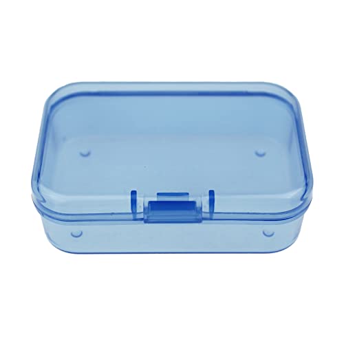 Goodma Mini Rectangular Plastic Storage Boxes, Blue, 2.6x1.8x0.8in - color: Blue, size: 65 x 45 x 20 mm