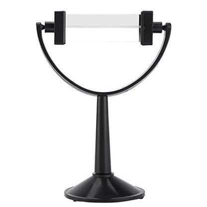 Garosa Optical Glass Triangular Prism with Stand for Physics Light Spectrum Teaching Tool Angle Change for Science Experiments