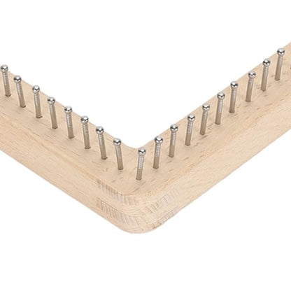 FOSA Wooden Knitting, Hand Craft, Knitting Board Tool, for DIY Weaving Beginners Adults and Children (20 * 20cm) - size: 20*20cm