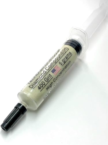 TechDiamondTools Diamond Lapping Paste Polishing Compound USA Made 400 Grit Mesh 54-80 Microns Lapping Compound for Rock Glass Metal Jewelry Resin Marble with High Concentration of Diamond Powder - size: 400 grit / 54 - 80 microns