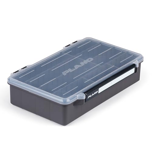 Plano StowAway 3700 Deep Stow Tackle Box, with Corrosion-Preventive Rustricor, Single Latch Design, Transparent DuraView Lid, Stackable Storage for Fishing Bait, Lures and Gear (Pack of 3) - size: 3700 Deep (Pack of 3), style: New Model