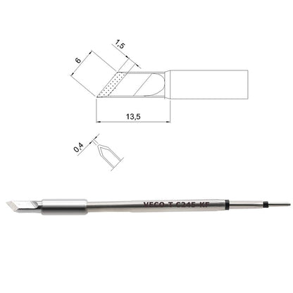 C245-KF Soldering Iron Tips,Compatible with T245 Soldering Station,Ideal for Repair Mobile Phone Motherboard Watch - style: C245-KF