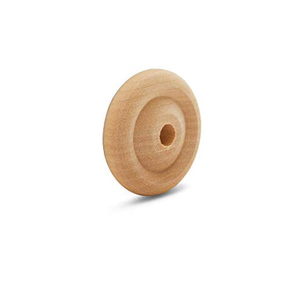 Classic Mini Wooden Wheels, Great for Crafts Too, 1 Inch Diameter, 1/4 Inch Thick, 3/16 Inch Hole, Pack of 50, by Woodpeckers - color: Pack of 50, size: 1 inch, 1/4 inch thick