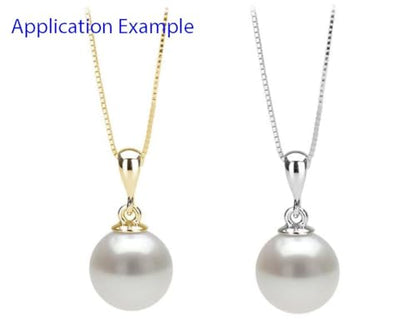 10pcs Adabele Real Sterling Silver Pendant Clasp Peg Bail 4mm/0.16 Inch Cap - color: Sterling silver, size: 4mm (0.16") Cap - 10pcs
