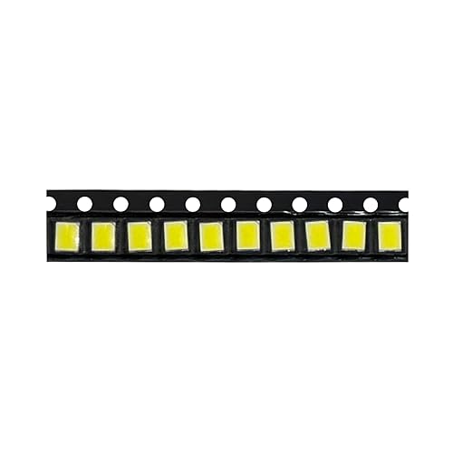100 pcs 2835 White SMD LED Diode Lights (Surface Mount Chip 2.8mm x 3.5mm DC 3V 0.2W) High Brightness Bulb Lamps Electronics Components Light Emitting - style: White