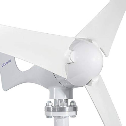 400W Wind Turbine Generator AC 12Volt Economy 3 Blades Windmill for Wind Solar Hybrid System 2.5m/s Start Wind Speed,400w Windmill Generator for Home