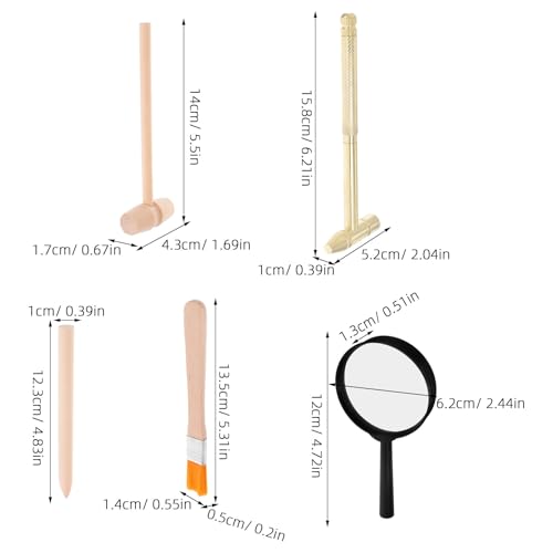 5 Pcs Kids Archaeology Digging Tool Set
