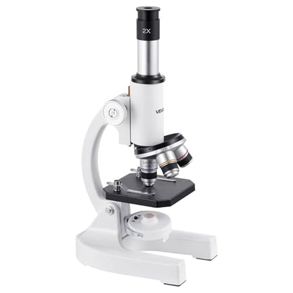 VEVOR Microscope for Kids Adults, 40X-2000X Professional Compound Microscope Mobile Phone Adapter with LED Light, for Laboratory, School, Home, Education - style: A