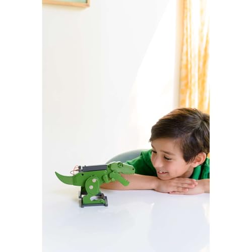 4M Tyrannosaurus Rex Robot Building Kit for Kids Ages 8-12 – Motorized Walking T-Rex with Moving Jaw, Blinking Eyes, Animated Forearms, Gear-Driven STEM Engineering Toy Gift