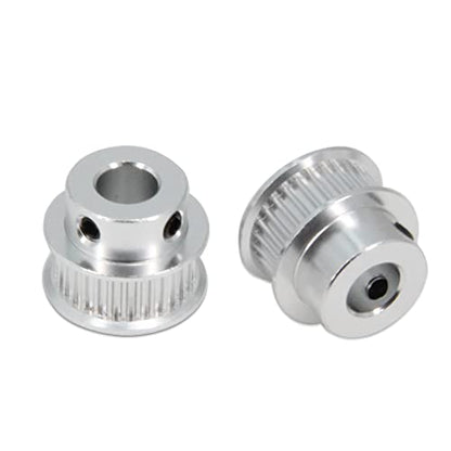 2PCS Set GT2 Synchronous Wheel 20&30 Teeth 8mm Bore Aluminum Timing Pulleys with 2PCS Length 200mm Width 6mm Belt (20-30T-8B-6) - style: 20-30T-8B-6