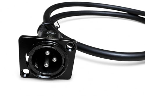 DIYTECH XLR Pass Through Cable, Male to Female, Solderless