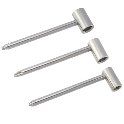 Sliver Guitar Truss Rod Guitar Neck Box Repair Wrench Accessory Repair Tool, Inner Dia 6mm & 7mm & 8mm, Sleeve Length 19mm - color: Silver, size: 6mm, 7mm, 8mm; 19mm Sleeve Length
