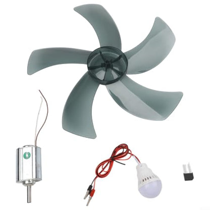 Hand Crank and Wind for turbine Generator Kit, 12V for Science - size: Set 1