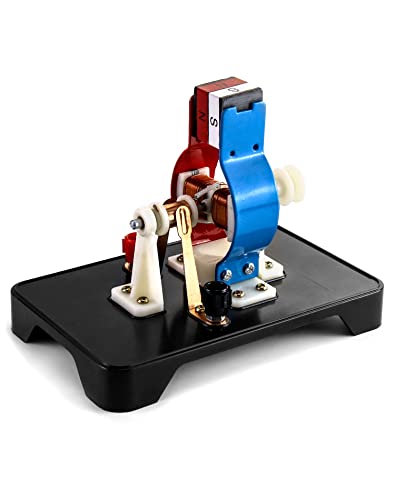 QWORK Electric Motor DC Motors Model, DIY Simple Project Assemble Kit DC 9V 12V for School Students Labs Physics Science Educational