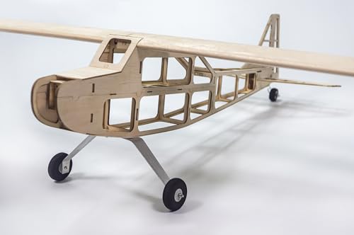 Balsa Wood Airplane Kits T05 Vogee-08 Training Plane, 32" Wingspan Laser Cut Unassembled Flying Model Aircraft to Build, DIY RC Airplane Kit for Adults (KIT Only) - color: Kit Only
