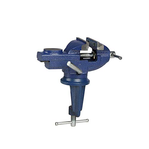 360° Rotating Bench Vise, 2.5'' Cast Iron Table Vise Clamp for Woodworking, Hobby, DIY Craft (Clamping Range: 0-2.5inch) - size: Clamping Range: 0-2.5inch (Cast Iron)