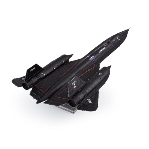 Fascinations Metal Earth SR-71 Blackbird Color 3D Metal Model Kit Bundle with Tweezers