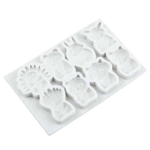 Animal Polymer Clay Mold Boho Tribal Animal Silicone Molds - color: Style C