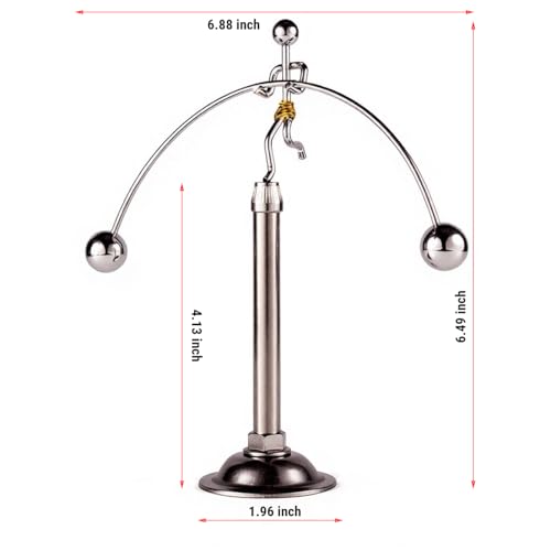 Sunnytech Steel Balance Toy Weightlifter Kinetic Art Balance Toy Balancing Decompressive Science Psychology Home Offic Decor Desk Decor WJ049 - style: WJ049