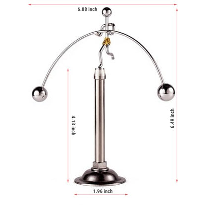 Sunnytech Steel Balance Toy Weightlifter Kinetic Art Balance Toy Balancing Decompressive Science Psychology Home Offic Decor Desk Decor WJ049 - style: WJ049