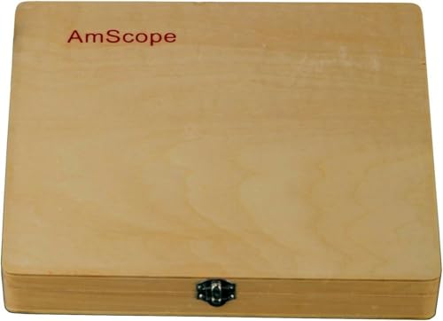 AmScope PS100B Prepared Microscope Slide Set for Basic Biological Science - style: PS100B