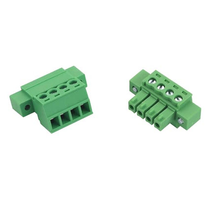 5Sets 4Pin 3.81mm Through-Wall Screw Terminal Block Connectors - size: 4 Pin