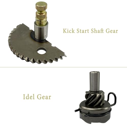 Start Gear Kick Start Gear Shaft Pedal Kit Replacement for GY6 49cc 50cc 139QMB Engine Moped ATV Scooters Roketa Taotao Jonway