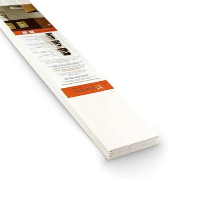PVC Wall Panels 8 Ft, Reversible Beadboard & Shiplap Wainscoting, 7-Pc Kit - size: 8 foot wall panel