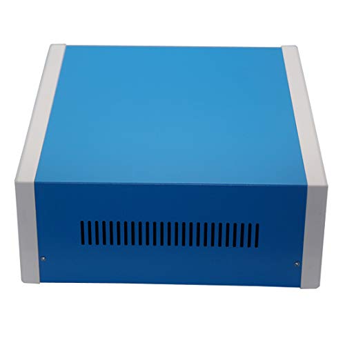 Zulkit Junction Box Blue Metal Project Box DIY Electric Enclosure Case Preventive Case Electrical Box 12.2 x 11.2 x 4.5 inch - size: 12.2" x 11.2" x 4.5"